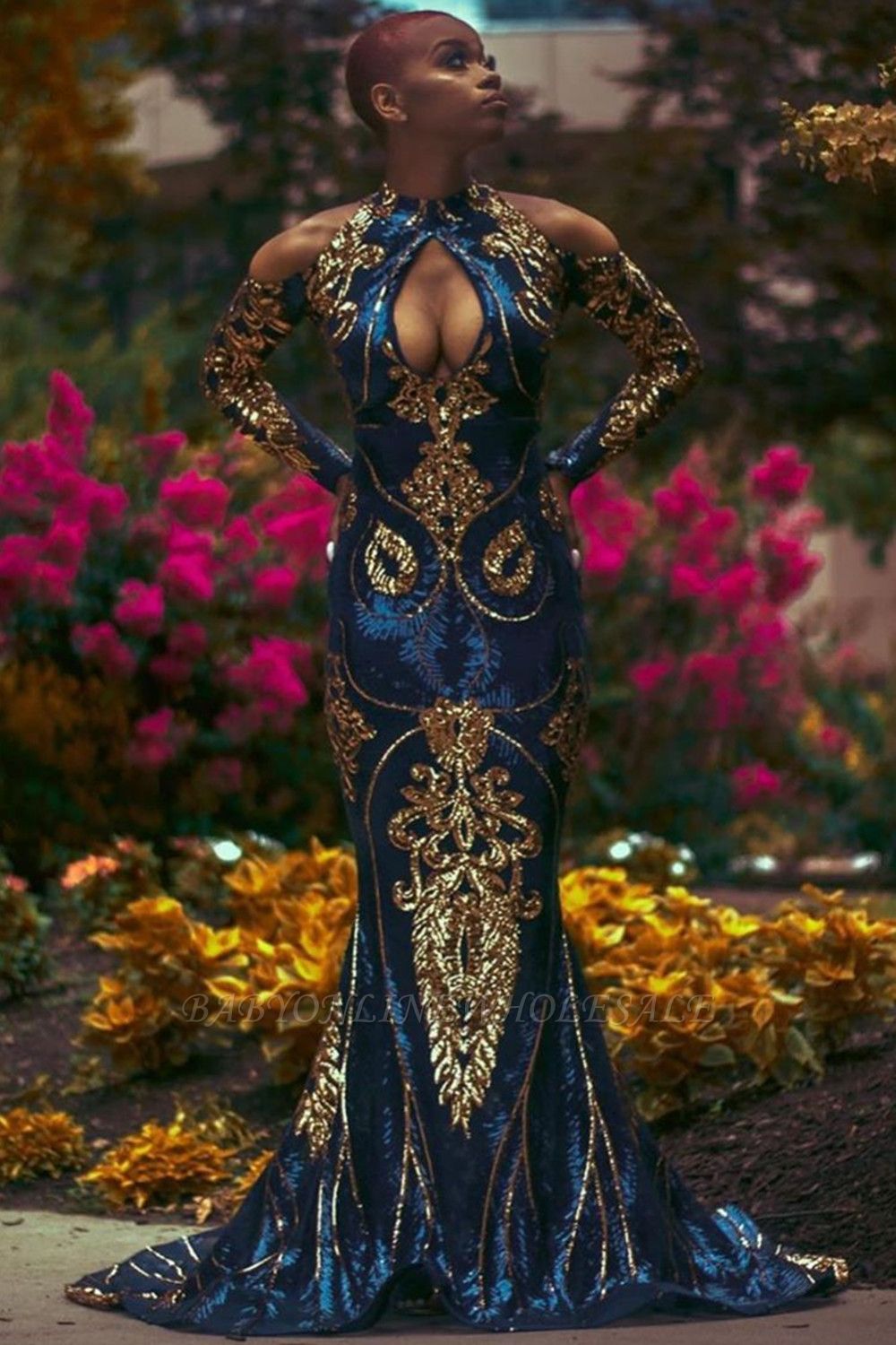 Mermaid Prom Dress Sexy Long Sleeve evening dressing