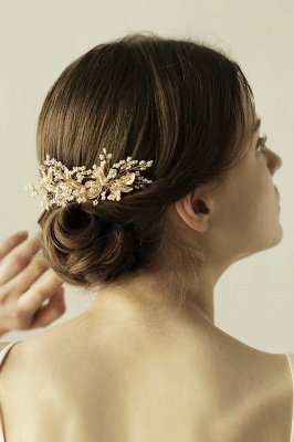 Beautiful Alloy Daily Wear Combs-Barrettes Headpiece with Imitation Pearls_4