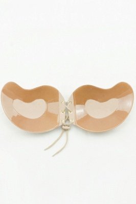 Fashion Cotton Silicone 3/4 Cup  Party Bra with Brooch_5