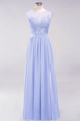 A-line Chiffon Lace Jewel Sleeveless Floor-Length Bridesmaid Dresses with Appliques_22