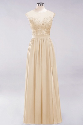 A-line Chiffon Lace Jewel Sleeveless Floor-Length Bridesmaid Dresses with Appliques_14