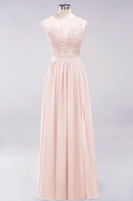 A-line Chiffon Lace Jewel Sleeveless Floor-Length Bridesmaid Dresses with Appliques_5