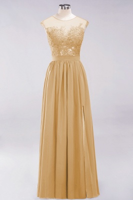 A-line Chiffon Lace Jewel Sleeveless Floor-Length Bridesmaid Dresses with Appliques_13