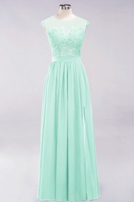 A-line Chiffon Lace Jewel Sleeveless Floor-Length Bridesmaid Dresses with Appliques_36