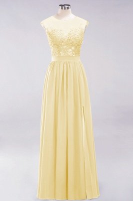 A-line Chiffon Lace Jewel Sleeveless Floor-Length Bridesmaid Dresses with Appliques_18