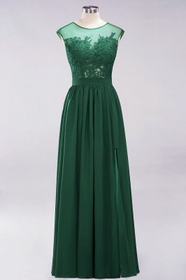 A-line Chiffon Lace Jewel Sleeveless Floor-Length Bridesmaid Dresses with Appliques_31