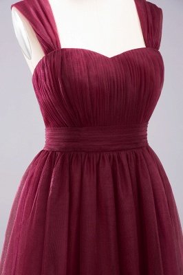 A-Line Popular Sweetheart Straps Sleeves Floor-Length Bridesmaid Dresses with Ruffles_7