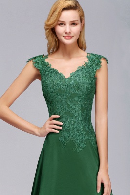 Marcia | Wholesale Lace Front-Slit Bridesmaid Dress_7