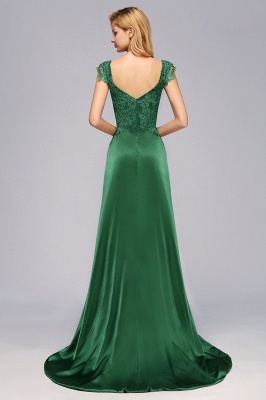 Marcia | Wholesale Lace Front-Slit Bridesmaid Dress_3