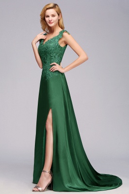 Marcia | Wholesale Lace Front-Slit Bridesmaid Dress_6