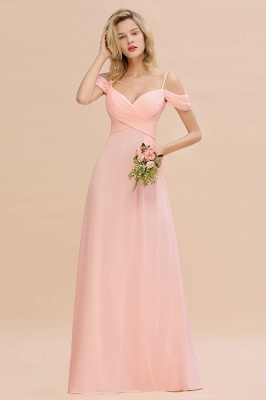 Spaghetti Straps Sweetheart Ruffles Bridesmaid Dress | Evening Dresses Online_2