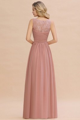 Beautiful V-neck Long Evening Dresses with soft Pleats | Sexy Sleeveless V-back Dusty Pink Womens Dress for Prom_9