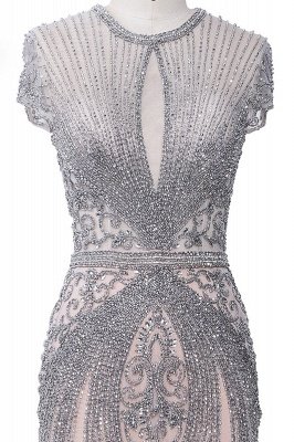 Luxury Mermaid Halter Rhinestones Prom Dress with Tassel | Sparkle Formal Evening Dresses_33