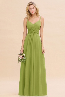 Elegant Ruffles Spaghetti Straps Simple Prom Dresses | A-Line Sleeveless Backless Evening Dresses_34