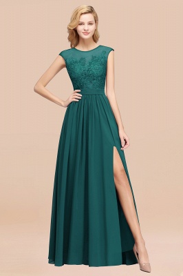 A-line Chiffon Lace Jewel Sleeveless Floor-Length Bridesmaid Dresses with Appliques_33