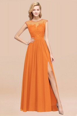 A-line Chiffon Lace Jewel Sleeveless Floor-Length Bridesmaid Dresses with Appliques_58
