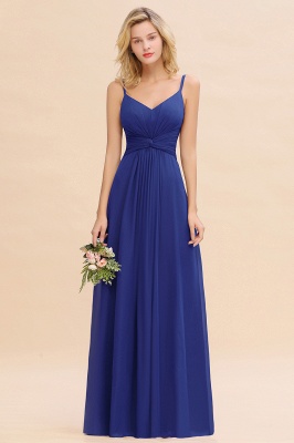 Elegant Ruffles Spaghetti Straps Simple Prom Dresses | A-Line Sleeveless Backless Evening Dresses_26