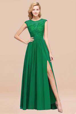 A-line Chiffon Lace Jewel Sleeveless Floor-Length Bridesmaid Dresses with Appliques_49