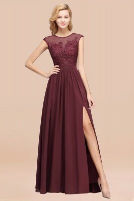 A-line Chiffon Lace Jewel Sleeveless Floor-Length Bridesmaid Dresses with Appliques_47