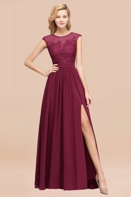 A-line Chiffon Lace Jewel Sleeveless Floor-Length Bridesmaid Dresses with Appliques_44