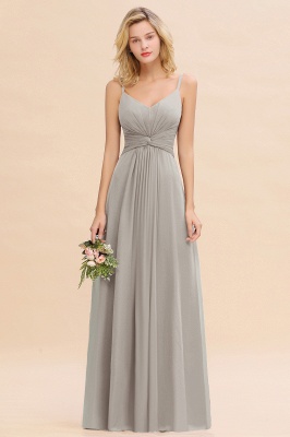 Elegant Ruffles Spaghetti Straps Simple Prom Dresses | A-Line Sleeveless Backless Evening Dresses_30