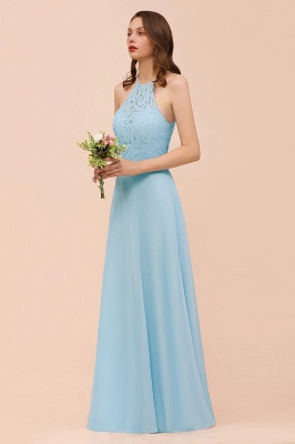 Небесно-голубое кружевное кружевное платье для гостей на свадьбе, платье для вечеринки без рукавов_4