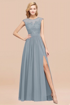 A-line Chiffon Lace Jewel Sleeveless Floor-Length Bridesmaid Dresses with Appliques_40
