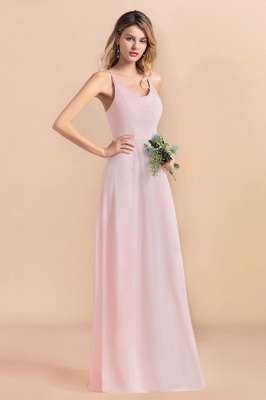 Dreamful Straps Aline Розовое платье для свадебной вечеринки Пляжное свадебное платье_6