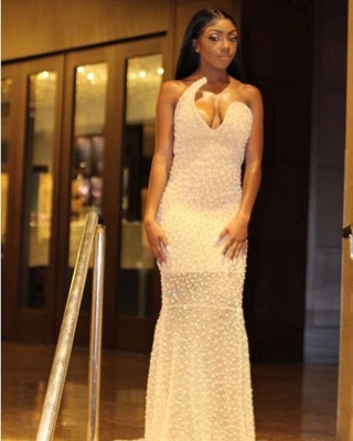 Women Sweetheart Crystal Sleeveless Slim Prom Dress_3