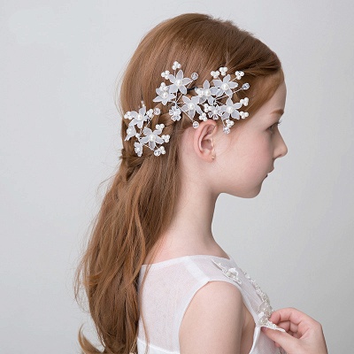 Pearls Crystal Flower Headbands_2