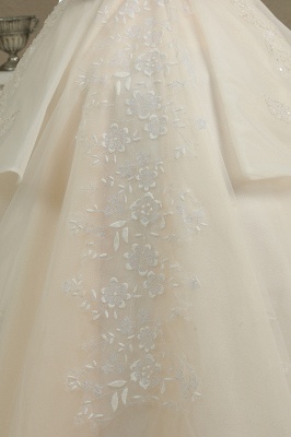 Элегантное кружевное бальное платье с открытыми плечами из тюля длиной до пола, свадебное платье Graden_3