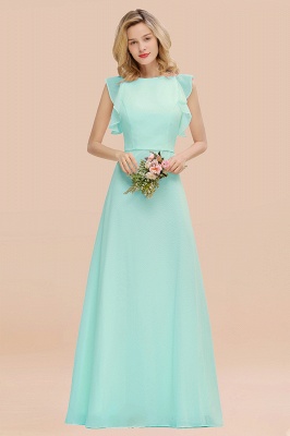 Cecilia | Chic Simple Jewel Sleeveless Bridesmaid Dress Online_36