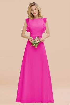 Cecilia | Chic Simple Jewel Sleeveless Bridesmaid Dress Online_9