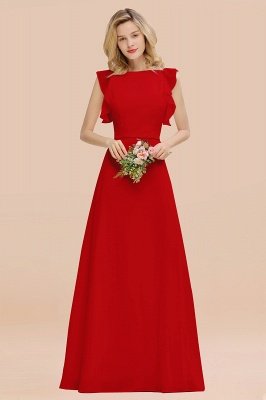 Cecilia | Chic Simple Jewel Sleeveless Bridesmaid Dress Online_8