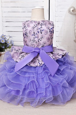 Lavender Sleeveless lace applique pricess flower girl dress_6