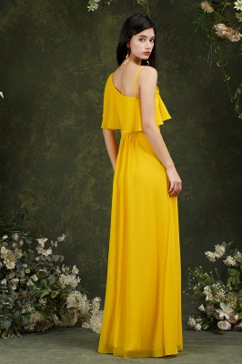 Stylish Split Front One-shoulder Tulle Aline Prom dress_17