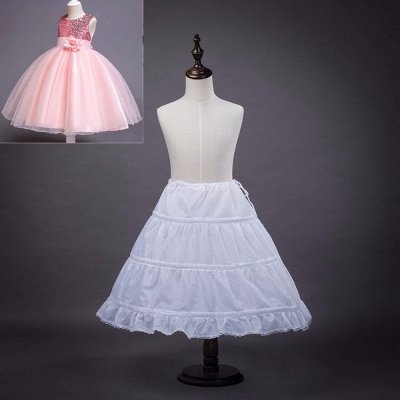 White petticoat for flower gril dresses