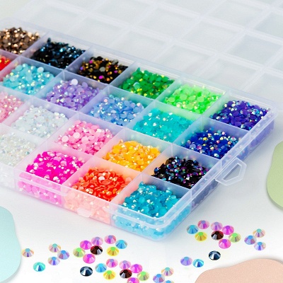 Liiouer 24 Couleurs Jelly Strass Flatback Bulk_3