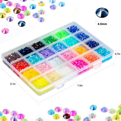 Liiouer 24 Couleurs Jelly Strass Flatback Bulk_4