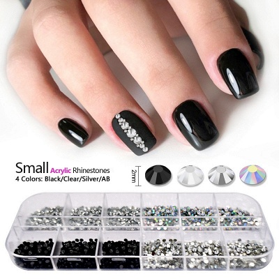 Kit de diseño de uñas para uñas acrílicas con pinceles Nail Art | Diamantes de imitación de cristal para uñas y pinzas de precisión, accesorios para uñas para técnicos de uñas_6