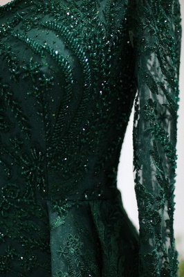 Luxuriöse One-Shoulder-Abendkleider im Meerjungfrau-Stil, Dubai-Partykleider mit abnehmbarer Schleppe_7
