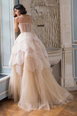 Asymmetrisches Kleid mit Juwelenpailletten, ärmellose, abgestufte High-Lo-Abendkleider_4