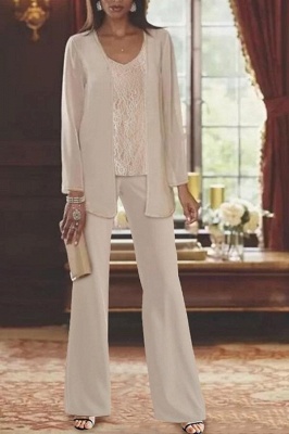 Белое платье с круглым вырезом из двух частей Платья для матери невесты_1