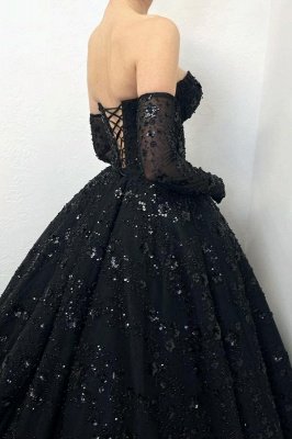 Robes de bal trapèze princesse chérie noire_4