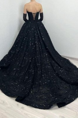 Robes de bal trapèze princesse chérie noire_2