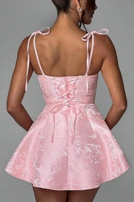 Amazing Ruffle Satin Short Party Dress Strapless Mini Homecoming Dress_11