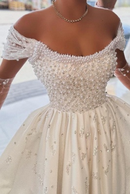 Lindos vestidos de baile com babados e babados em linha A_5