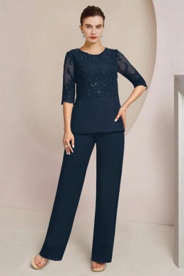 Elegante gola alta chiffon lantejoulas coluna vestidos de baile_3