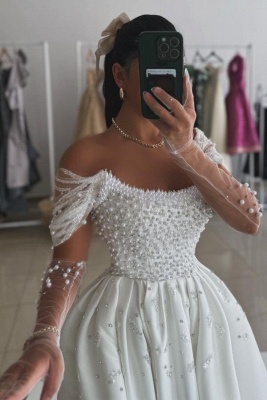 Lindos vestidos de baile com babados e babados em linha A_3