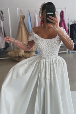 Lindos vestidos de baile com babados e babados em linha A_4